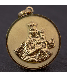 Medalla Virgen del Carmen Plata 22mm Personalizable