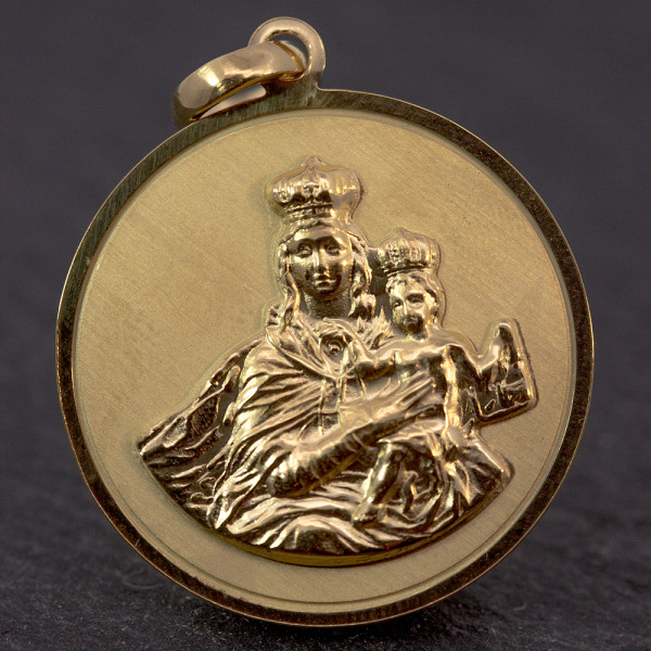 Medalla Virgen del Carmen Plata 22mm Personalizable