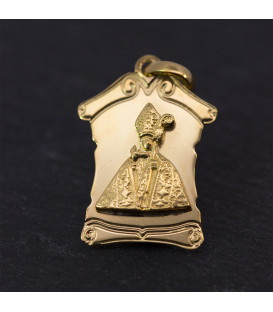 Colgante San Fermín Plata Dorada 19mm Personalizable