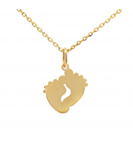 Colgante Piececitos de Oro 18kt Joyerías Eguzkilore
