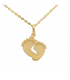 Colgante Piececitos de Oro 18kt Joyerías Eguzkilore