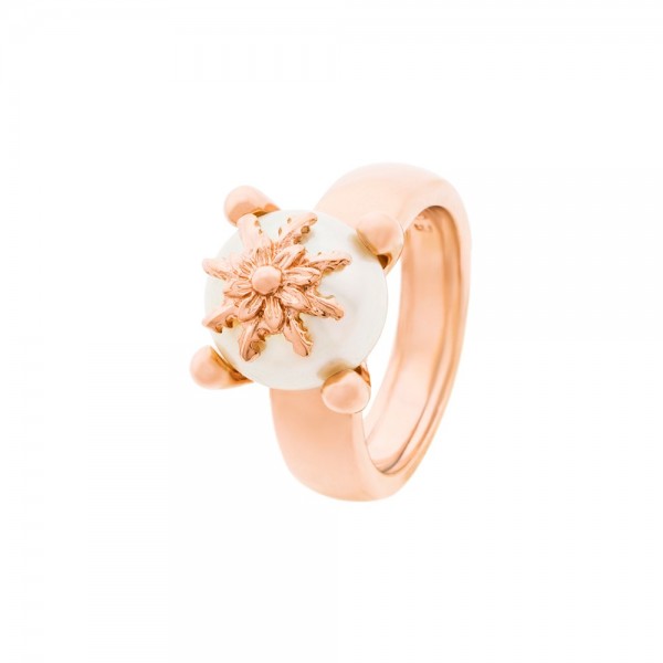 Anillo Perla Cultivada Rosa Joyerías Eguzkilore