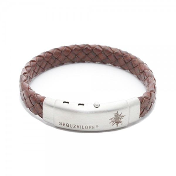 Pulsera Cuero Marrón Joyerías Eguzkilore