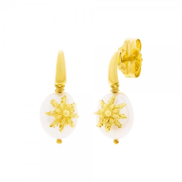 Pendientes Perla Dorado Joyerías Eguzkilore Pendientes Perla Dorado Joyerías Eguzkilore