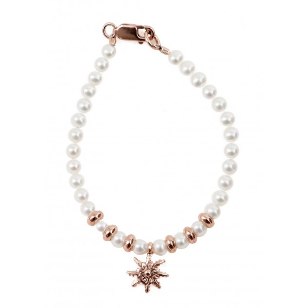 Pulsera Infantil de Perlas y Cobre Joyerías Eguzkilore