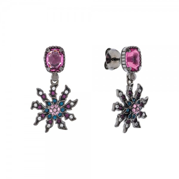 Pendientes Pedreros Largos Rosa Joyerías Eguzkilore