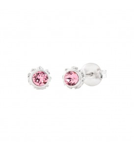 Pendientes Distira Plata Rosa Joyerías Eguzkilore