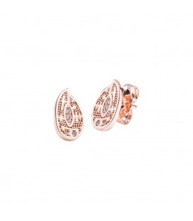 Pendientes Almendra Plata Rosa Joyerías Eguzkilore