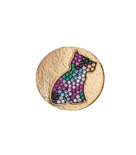 MONEDA DORADA MOTIVO PUPPY MULTICOLOR