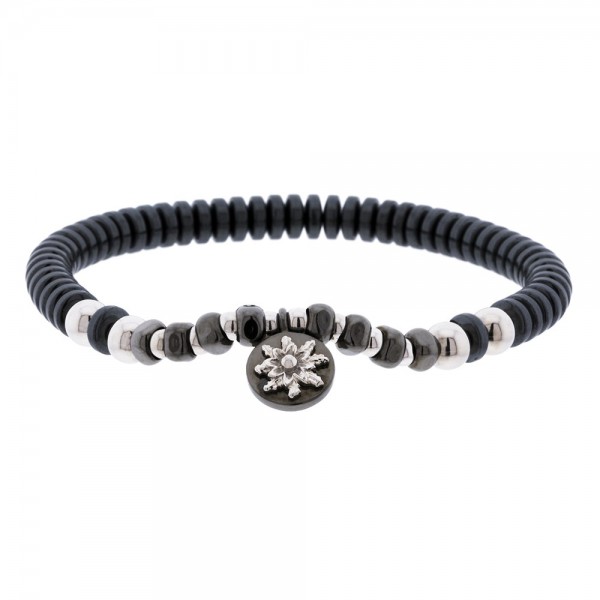 Pulsera R-Chic Plata Negra con Hematites Joyerías Eguzkilore