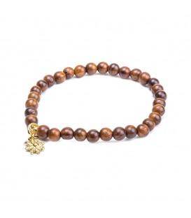 Pulsera bolas madera