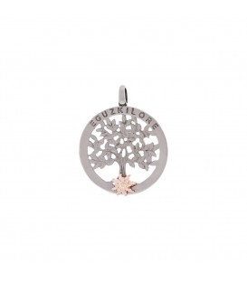 Colgante Árbol de La Vida Rutenio y Rosa Joyerías Eguzkilore