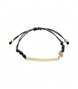 Pulsera Zubi Negra y Dorada Joyerías Eguzkilore