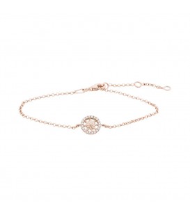 Pulsera Orla Plata Rosa Joyerías Eguzkilore