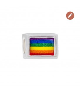 Charm Bandera LGBTI en Plata Joyerías Eguzkilore