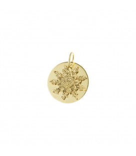 Medalla Eguzkilore 15mm de Oro Amarillo Joyerías Eguzkilore