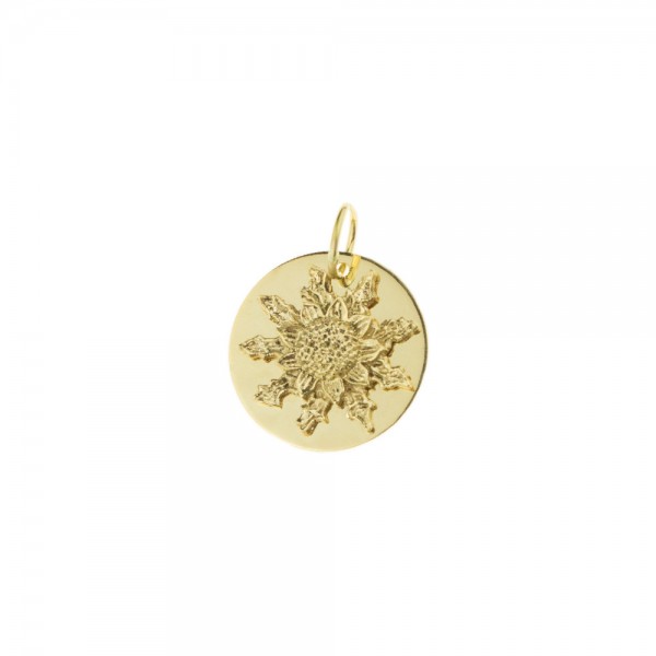 Medalla Eguzkilore 15mm de Oro Amarillo Joyerías Eguzkilore