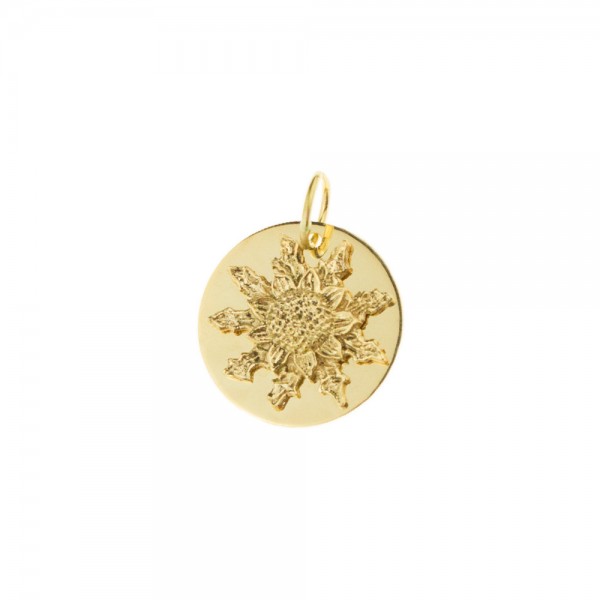 Medalla Eguzkilore 18mm de Oro Amarillo Joyerías Eguzkilore