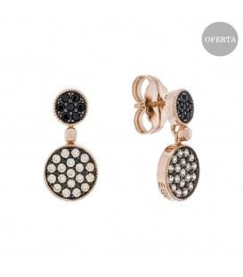 Pendientes Two Largos Plata Rosa Joyerías Eguzkilore