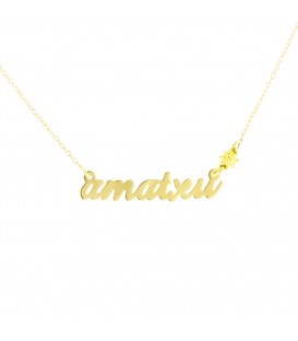 Gargantilla Amatxu de Oro Amarillo Joyerías Eguzkilore