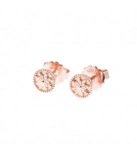Pendientes Anuk de Plata Rosa Joyerías Eguzkilore
