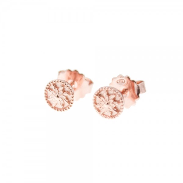 Pendientes Anuk de Plata Rosa Joyerías Eguzkilore