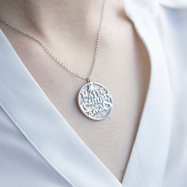 Colgante Maite Zaitut Ama Relieve de Plata