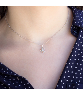 Colgante Eguzkilore 8mm de plata