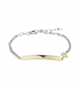 Pulsera Identidad Plata Dorada Joyerías Eguzkilore