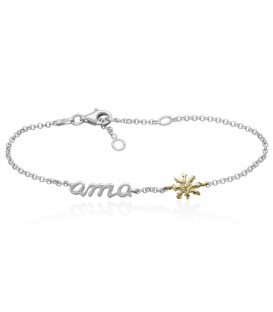 Pulsera Plata Ama Bicolor Joyerías Eguzkilore