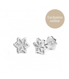 Pendientes Oro Blanco 6,5mm Joyerías Eguzkilore