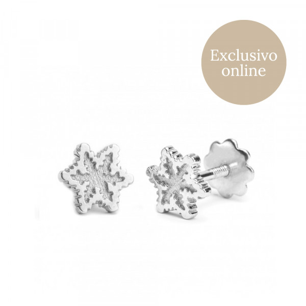 Pendientes Oro Blanco 6,5mm Joyerías Eguzkilore