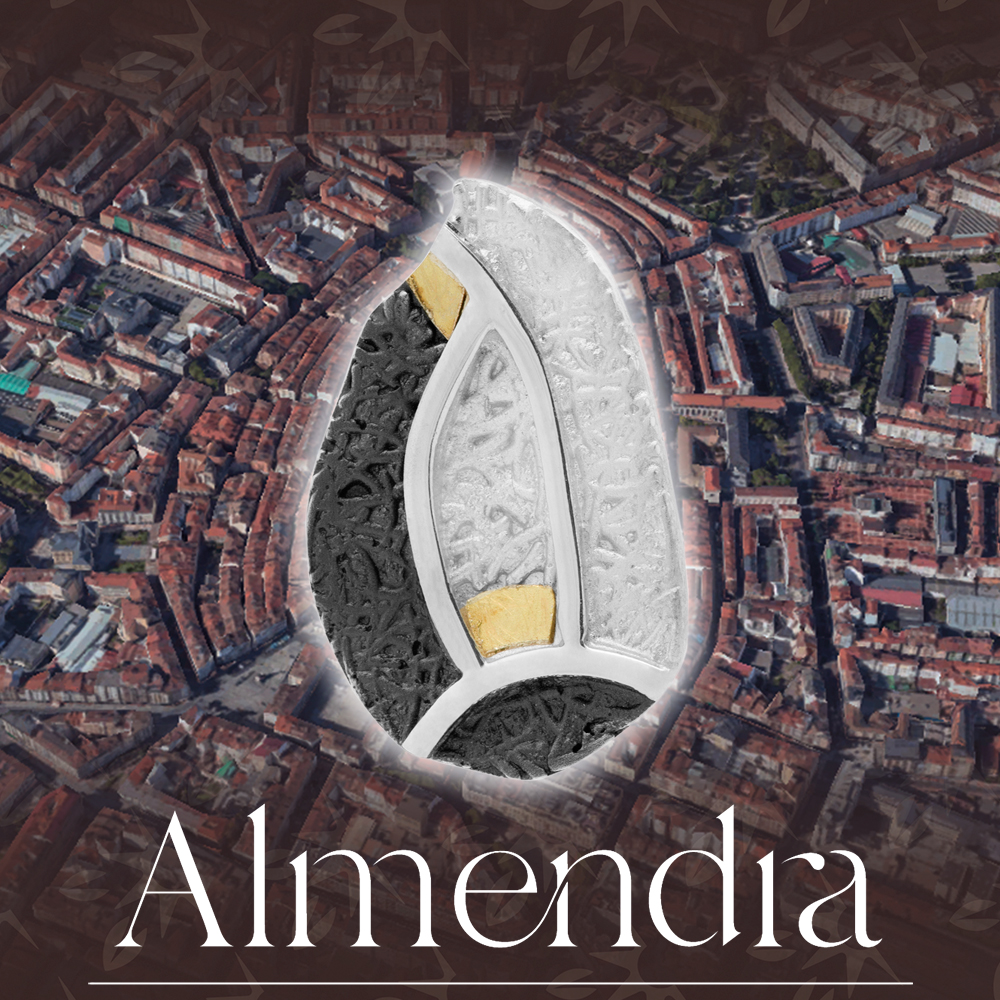 Joya inspirada en la almendra medieval de Vitoria, joyería vasca Eguzkilore